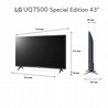 טלויזיה 43 אינץ LG 43UQ75006LG Special Edition SMART 4K