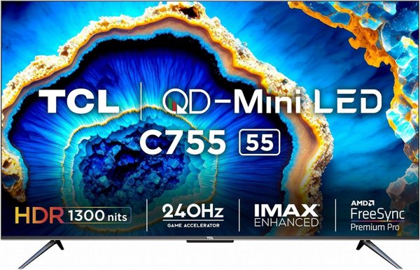 �������� 50 ���� TCL 50C755 QD-MiniLED Google TV
