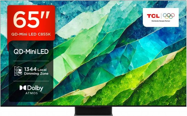 �������� 65 ���� TCL 65C855 QLED MiniLED Google TV