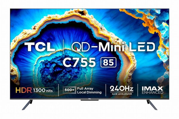 �������� 85 ���� TCL 85C755 QD-MiniLED Google TV