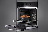 תנור בנוי מילה שחור ידית נירוסטה Miele PerfectClean H 2456 B *תוצרת גרמניה*
