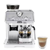 מכונת קפה ידנית דלונגי גימור לבן כסוף Delonghi La Specialista Arte EC9155W מכונת קפה ידנית דלונגי גימור לבן כסוף Delonghi La Specialista Arte EC9155W
