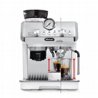 מכונת קפה ידנית דלונגי גימור לבן כסוף Delonghi La Specialista Arte EC9155W