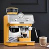 מכונת קפה ידנית דלונגי גימור צהוב כסוף Delonghi La Specialista Arte EC9155YE