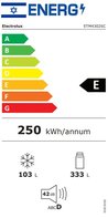מקרר מקפיא עליון 436 ליטר אלקטרולוקס כסוף ELECTROLUX ETM4302SC *מערכת שבת מהדרין*