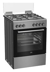 תנור משולב כיריים גז (60 ס"מ) בקו נירוסטה Beko FSE62123DXDSL תנור משולב כיריים גז (60 ס"מ) בקו נירוסטה Beko FSE62123DXDSL