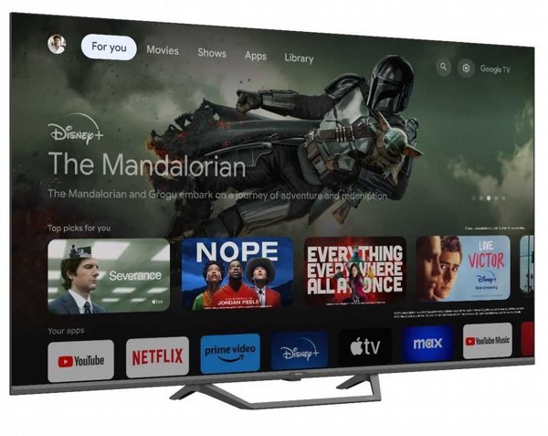 �������� ����� 75 ���� HAIER QLED H75S80FUX 4K Google TV