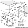 תנור בנוי פירוליטי בוש שחור Bosch HBA578BB0
