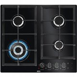 כיריים גז זכוכית שחורה א.א.ג AEG HKB64540NB כיריים גז זכוכית שחורה א.א.ג AEG HKB64540NB