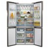 מקרר 4 דלתות 651 ליטר זכוכית שחורה האייר Haier HRF6200FB