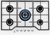 כיריים גז 5 להבות זכוכית לבן אלקטרולוקס Electrolux KGG7536W כיריים גז 5 להבות זכוכית לבן אלקטרולוקס Electrolux KGG7536W
