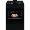 תנור משולב כיריים אלקטרולוקס שחור Electrolux LKK660224K