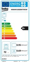 תנור בנוי שחור מט בקו Beko MBBIM10600MTMSW Matte Black