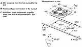 כיריים גז בוש זכוכית שחורה Bosch POH6B6K30Y *תוצרת ספרד*