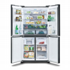 מקרר שארפ 4 דלתות מתכת שחורה 572 ליטר Sharp SJ-8570SL *כשר שארפ גלאט*