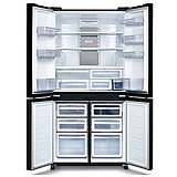 מקרר שארפ זכוכית שחורה 611 ליטר Sharp SJ-8942BK *שארפ גלאט*