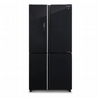 מקרר שארפ 4 דלתות מתכת זכוכית שחורה 572 ליטר Sharp SJ-8960 *כשר שארפ גלאט*