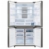 מקרר 4 דלתות שארפ 611 ליטר נירוסטה מושחרת SHARP SJ-9270-SL *גלאט שבת*