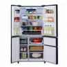 מקרר שארפ 615 ליטר זכוכית גוון נירוסטה SHARP SJ-R9733SL *שארפ מהדרין*