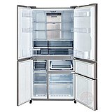 מקרר שארפ 615 ליטר זכוכית גוון נירוסטה SHARP SJ-R9733SL *שארפ מהדרין*